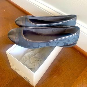 Coach Cecile Denim Flats, Size 7